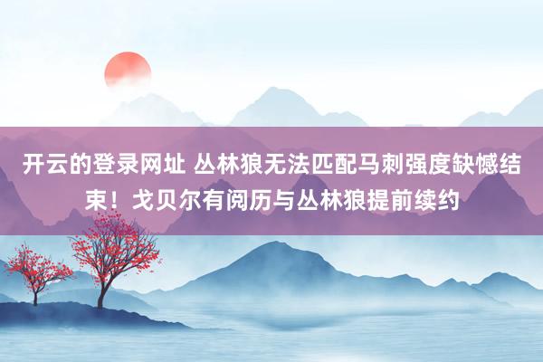 开云的登录网址 丛林狼无法匹配马刺强度缺憾结束!戈贝尔有阅历与丛林狼提前续约