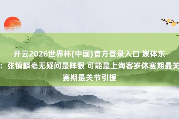 开云2026世界杯(中国)官方登录入口 媒体东说念主:张镇麟毫无疑问是阵眼 可能是上海客岁休赛期最关节引援