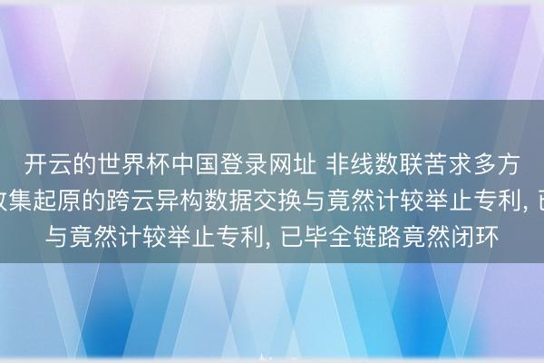 开云的世界杯中国登录网址 非线数联苦求多方安全计较与图神经收集起原的跨云异构数据交换与竟然计较举止专利, 已毕全链路竟然闭环